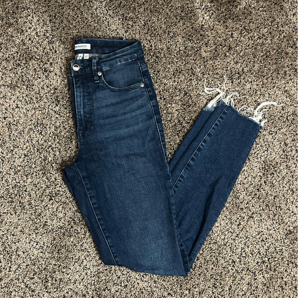 Good American Dark Blue Ankle Jeans